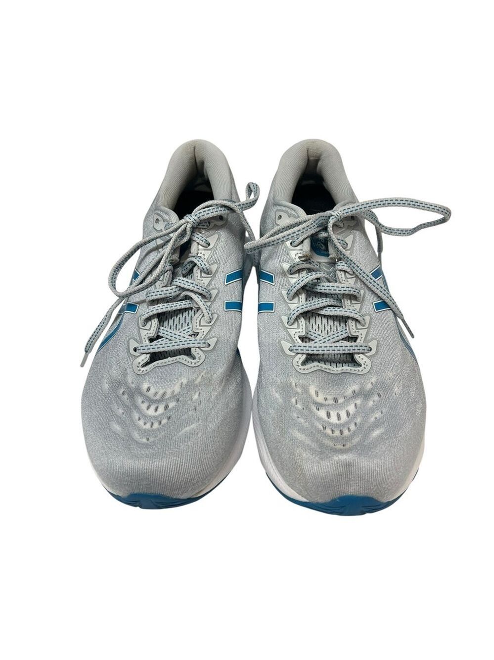 Asics Gray Blue Athletic Shoes
